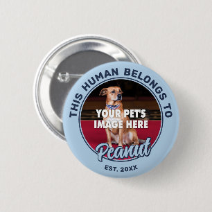 Uw Dog Photo Pin-Back Button