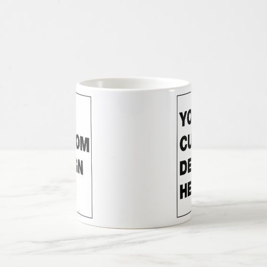 Uw douaneontwerp of Logo Koffiemok (Center)