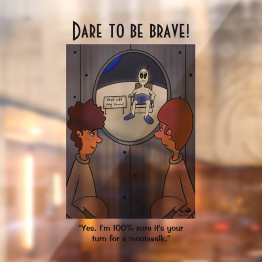 Uw draai voor een moonwalk raamsticker (Vel 2)