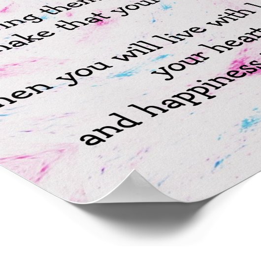 Uw dromen inspirerend poster (Hoek)