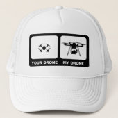 UW DRONE / MIJN DRONE White Trucker Pet (Voorkant)