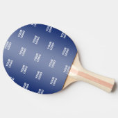 Uw eenvoudige herhalende Logo | Blauwe helling Tafeltennisbatje (Zijkant)