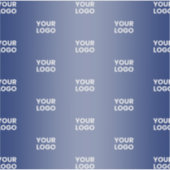 Uw eenvoudige herhalende Logo | Transparant blauw Sticker (Voorkant)