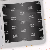 Uw eenvoudige herhalende Logo | Transparant & Zwar Sticker