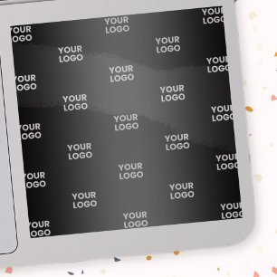 Uw eenvoudige herhalende Logo Transparant & Zwar Sticker