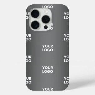 Uw eenvoudige herhalende Logo Verloop zwart en g iPhone 15 Pro Case