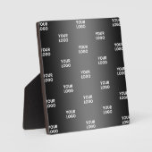 Uw eenvoudige herhalende Logo | Verloop zwart en g Fotoplaat (Voorkant)