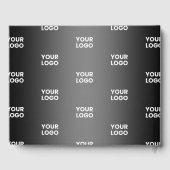 Uw eenvoudige herhalende Logo | Verloop zwart en g Gastenboek (Achterkant)