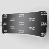 Uw eenvoudige herhalende Logo | Verloop zwart en g Golfheadcover (Voorkant)