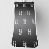 Uw eenvoudige herhalende Logo | Verloop zwart en g Golfheadcover (Draai 90)