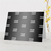 Uw eenvoudige herhalende Logo | Verloop zwart en g Kaart (Gele Bloem)