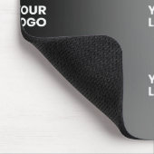 Uw eenvoudige herhalende Logo | Verloop zwart en g Muismat (Hoek)