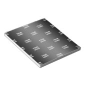 Uw eenvoudige herhalende Logo | Verloop zwart en g Notitieblok (Schuin)