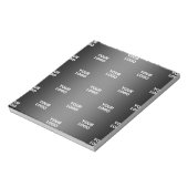 Uw eenvoudige herhalende Logo | Verloop zwart en g Notitieblok (Linkerzijde)