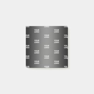 Uw eenvoudige herhalende Logo Verloop zwart en g Post-it® Notes