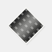 Uw eenvoudige herhalende Logo | Verloop zwart en g Servet (Hoek)