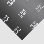 Uw eenvoudige herhalende Logo | Verloop zwart en g Tissuepapier (Detail)