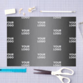 Uw eenvoudige herhalende Logo | Verloop zwart en g Tissuepapier (Craft)