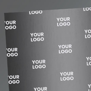 Uw eenvoudige herhalende Logo Verloop zwart en g Tissuepapier