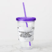 Uw eenvoudige, moderne Logo Acryl Drinkbeker (Links)