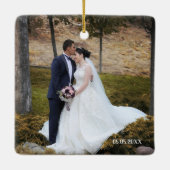 Uw eerste kerstfeest samen keramisch ornament (Achterkant)