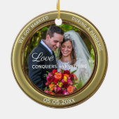 Uw eerste kerstfeest samen keramisch ornament (Achterkant)