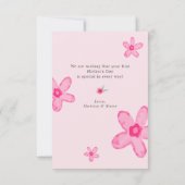 Uw eerste Moederdag Foto Flat Card (Achterkant)