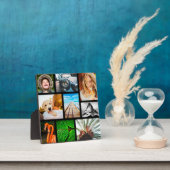 Uw eigen 9 foto-collage omwoeld zwart fotoplaat (Insitu)