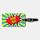 Uw eigen aangepaste komische Bagagelabel (Voorkant horizontaal)