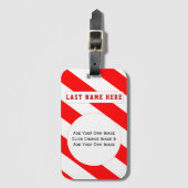 Uw eigen Afbeelding-Bagagelabel toevoegen (uw adre Bagagelabel (Voorkant (verticaal))