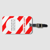 Uw eigen Afbeelding-Bagagelabel toevoegen (uw adre Bagagelabel (Voorkant (horizontaal))