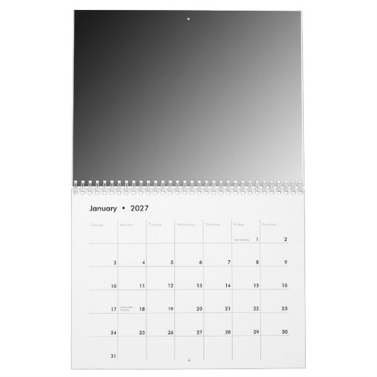 Uw eigen agenda maken kalender (Jan 2027)