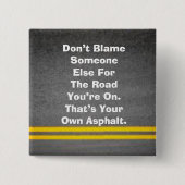 Uw eigen asfalt Button (Voorkant)