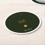 Uw eigen bedrijfsnaam en Onderzetter voor Logo (Gebogen)