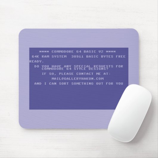 Uw eigen commodore 64-ontwerp aanvragen muismat (Met muis)