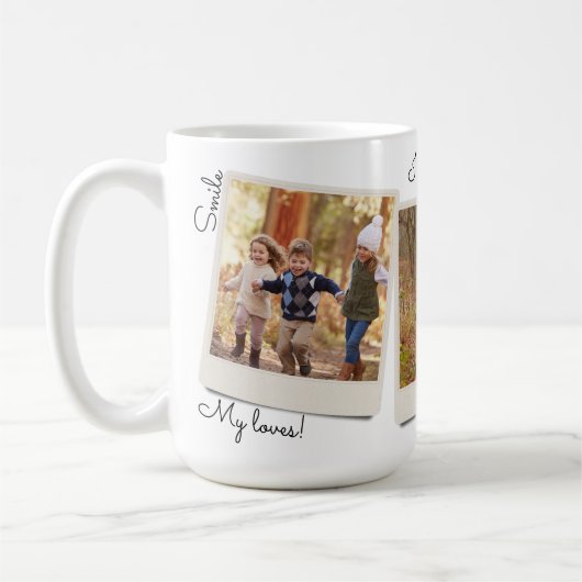 Uw eigen drie Afbeeldingen  Onmiddellijk Foto Lijs Koffiemok (Links)