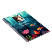 Uw eigen exotische aquarium van de vistank notitieboek (Rechterzijde)