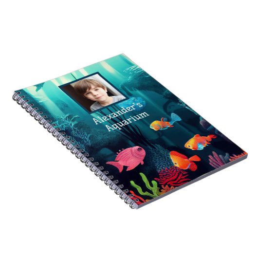 Uw eigen exotische aquarium van de vistank notitieboek (Rechterzijde)