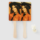 Uw eigen foto afstudeerfeest evenement handwaaier (Voorkant en achterkant)