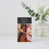 Uw eigen foto cello cellist viool Visitekaartje (Staand voorkant)