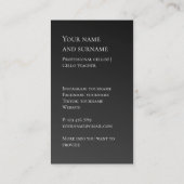 Uw eigen foto cello cellist viool Visitekaartje (Achterkant)