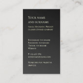 Uw eigen foto dansleraar goud Business Car Visitekaartje (Achterkant)