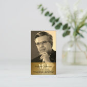 Uw eigen foto financieel adviseur Visitekaartje (Staand voorkant)