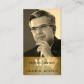 Uw eigen foto financieel adviseur Visitekaartje (Voorkant)