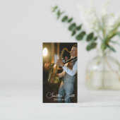 Uw eigen foto Jazz musicus Visitekaartje (Staand voorkant)