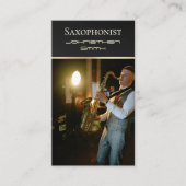 Uw eigen foto Jazz musicus Visitekaartje (Voorkant)