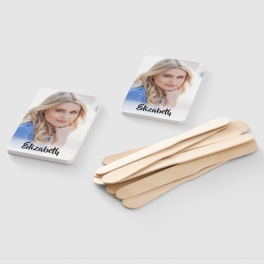 Uw eigen foto-monogram Afstuderen hand-fan Handwaaier (Niet-gemonteerd)