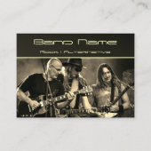 Uw eigen foto muziek band groep Visitekaartje (Voorkant)