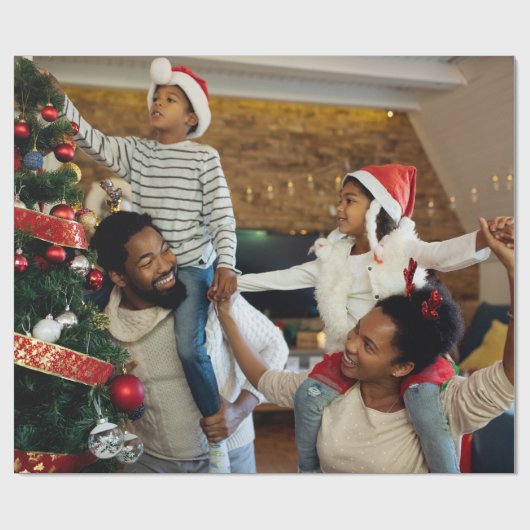 Uw eigen foto ontwerpen cadeaupapier (Vlak)