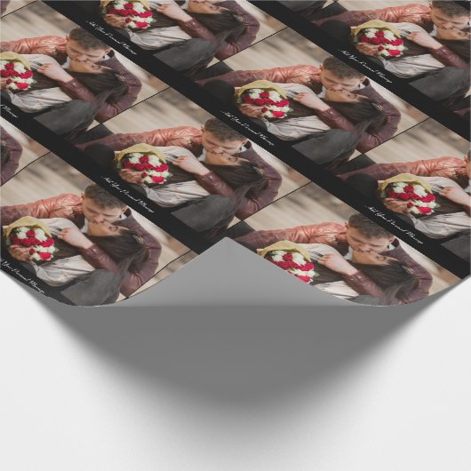 Uw eigen foto ontwerpen cadeaupapier (Hoek)